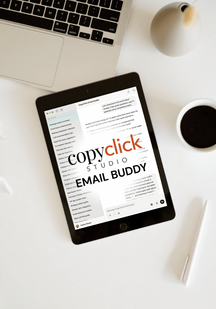 CopyClick Email Buddy Mockup